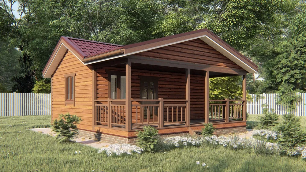 Проекты бань с террасой под одной крышей. 7 идей проектов